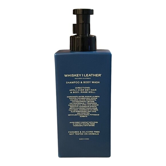 Whiskey & Leather 2 In 1 Shampoo & Body Wash Ocean & Sea Salt Scent 32 Oz. - Picture 3 of 3